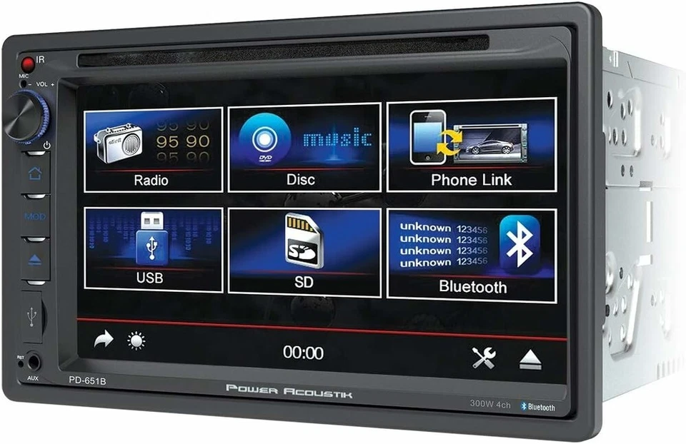 For 2003-2006 GMC Sierra 1500 PD-651B 7" CD/DVD Bluetooth AM/FM Radio Car Stereo - Image 3 of 4
