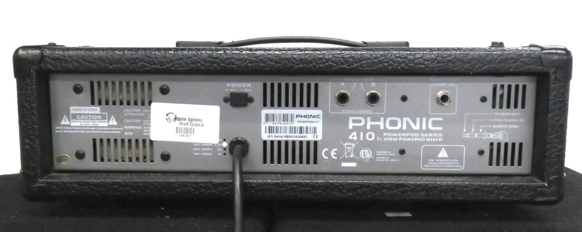 【未使用】PHONIC フォニック POWERPOD 410 100v POWERPOD 410 R