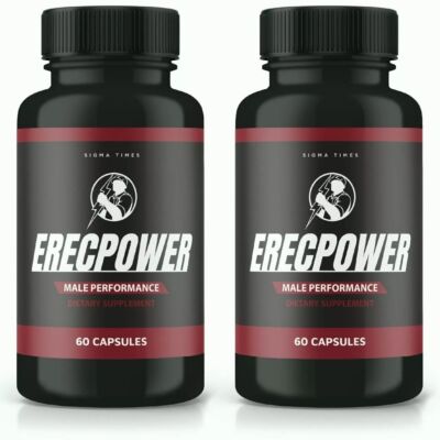 (Pack of 2) Erecpower Male Health (60 Capsules) to Boost Stamina and Energy