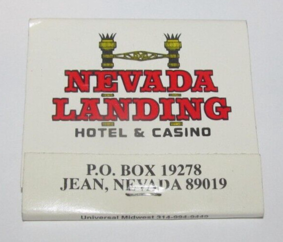 VINTAGE Full Matchbook Nevada Landing Casino & Hotel Jean, Nevada NV