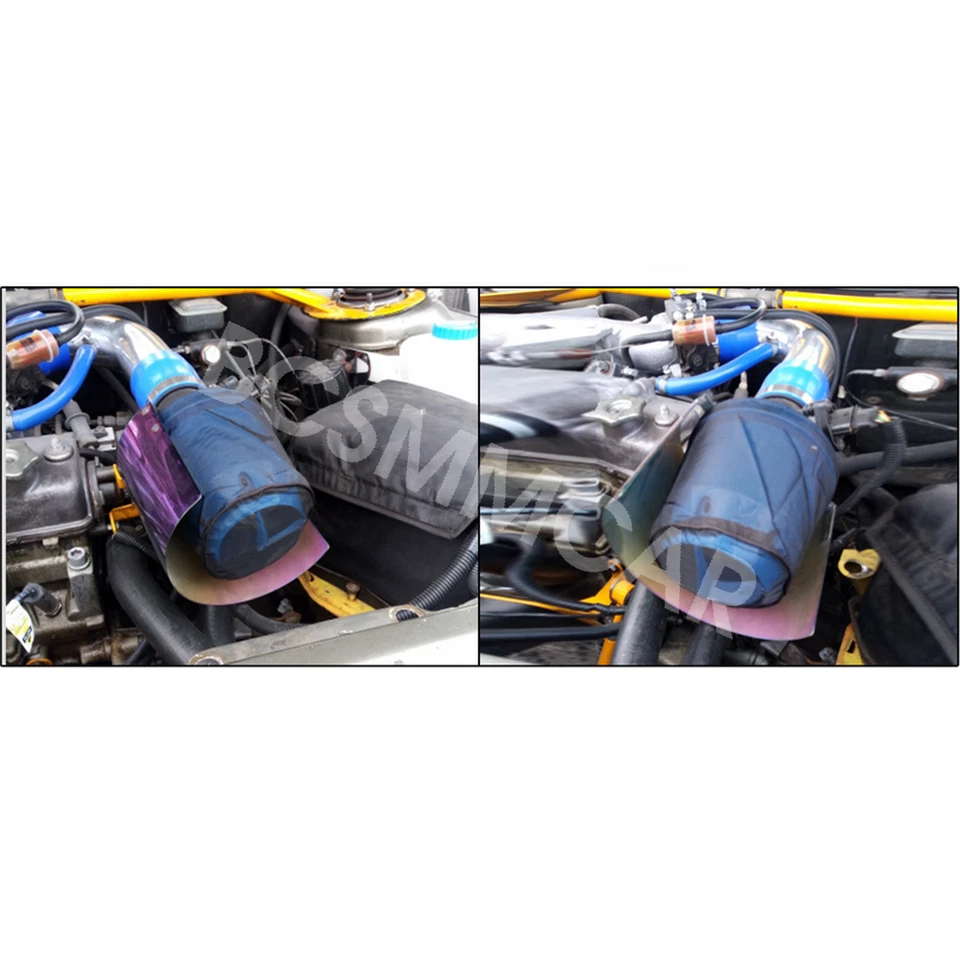 Cubierta protectora de filtro de aire de coche malla impermeable para filtro de admisión de aire de alto flujo Foto 3 de 4