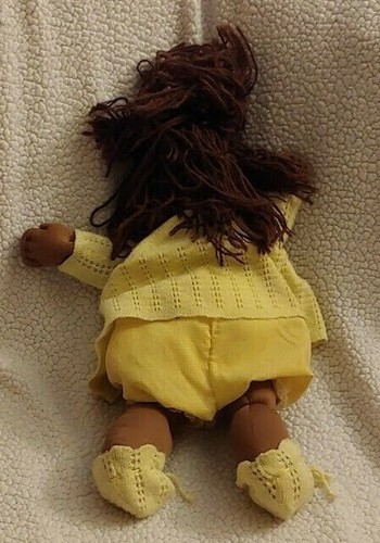 VINTAGE HASBRO CABBAGE PATCH KID DOLL AFRICAN AMERICAN Ebony Girl Brown Eye Rare - Picture 2 of 3