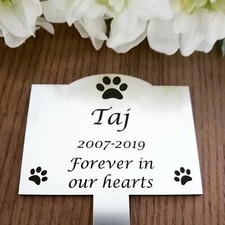 Personalised Pet Memorial Plaque Grave marker Garden Memorial name plate
