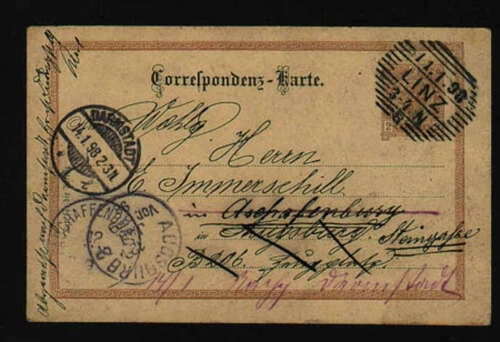 Österreichische Briefmarken als Ganzsache