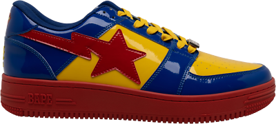 Size 8.5 - A bathing ape Bapesta Low M1 x DC Comics Superman