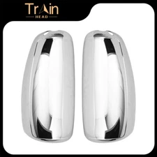 Pair Chrome Truck Mirrors Cover For 1997-2010 International 9400i 9200 LH&RH