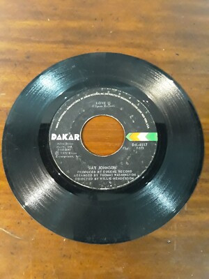 Johnson/Brunswick Sound Love Is/Quiet Nights 7'' Vinyl 45 Dakar DK-4517 Soul Q
