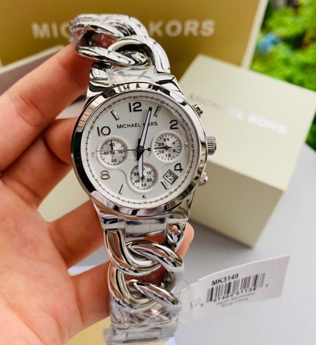 Michael Kors MK3149 Damen Runway Twist Silber Edelstahl Modeuhr - Bild 4 von 14