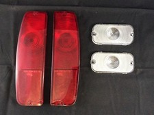 New 1966 Early Ford Bronco Front Parking Turn Signal Taillight Lens Set