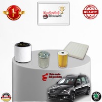 Inspektionskit Filter Skoda Roomster 1.6 Tdi 77KW 105CV Von 2015->