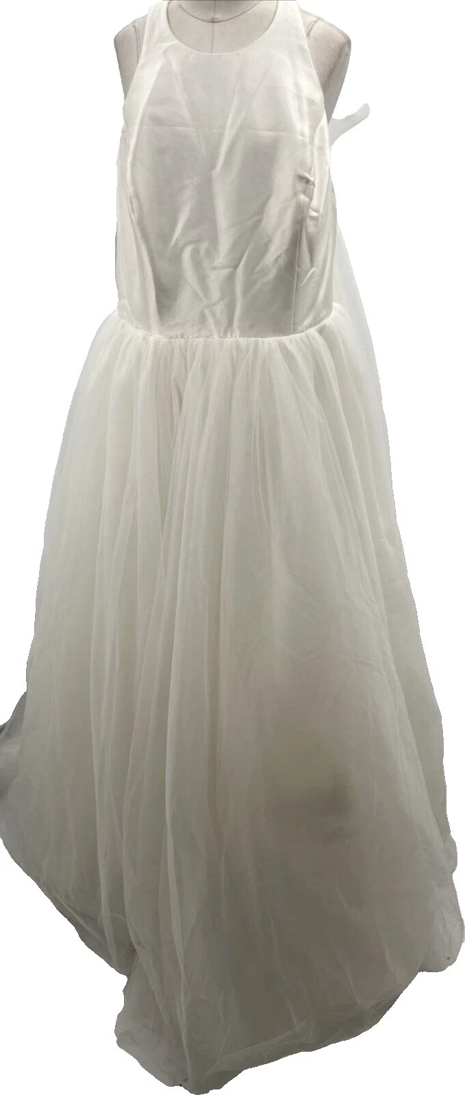 White Sleeve Wedding Dresses 18W Women's Size