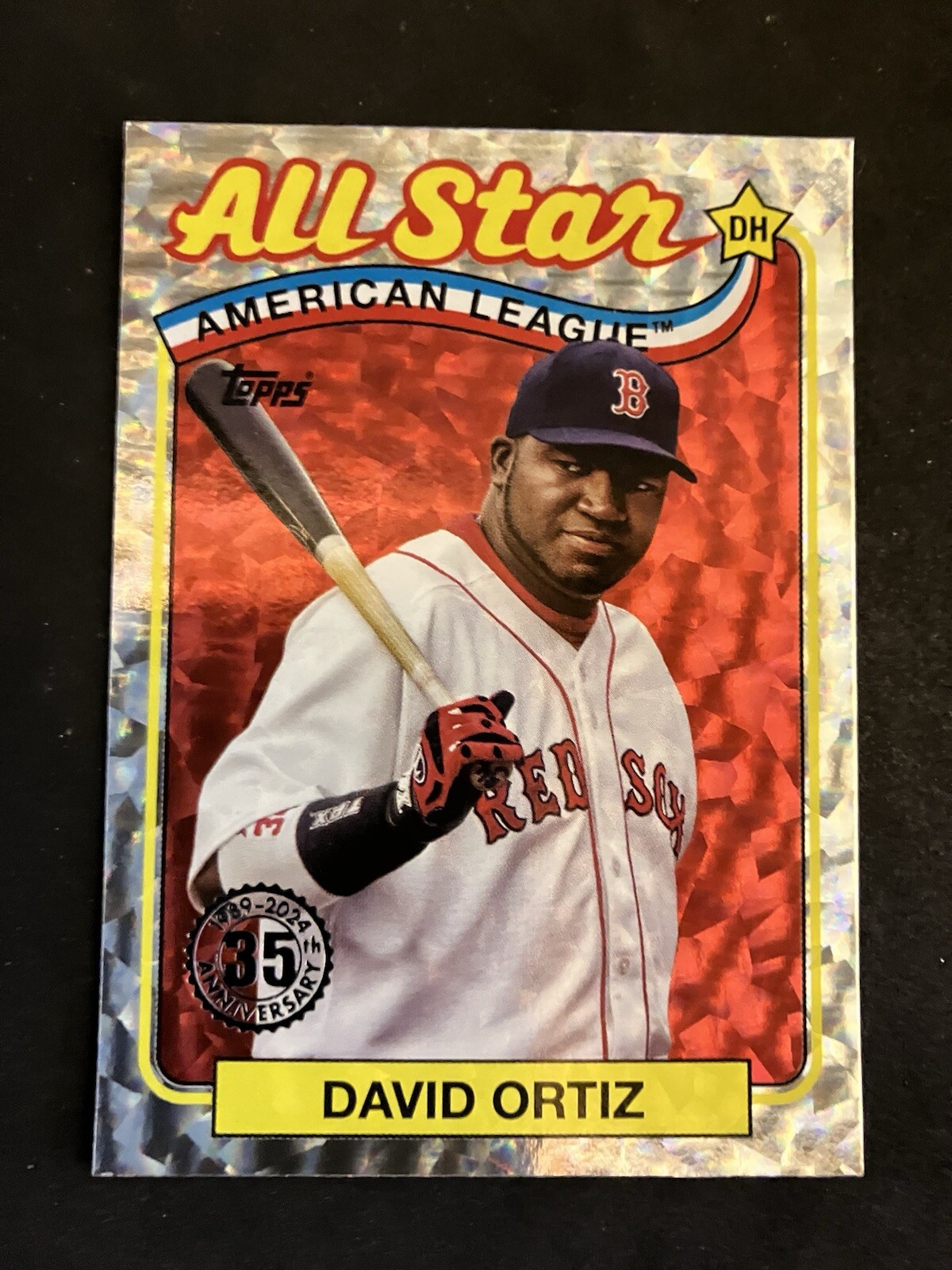 2024 Series 2 1989 Topps All-Star Foilboard #89ASB-21 David Ortiz Red Sox