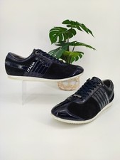 Dolce & Gabbana Mens Blue Leather Sneakers Si...