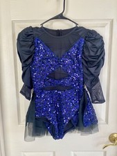 Dance Costume Weissman Large Child Jazz Sequin Tap Sequin Puff Sleeve
