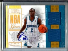 Darren Collison 09/10 National Treasures Autograph Game Used Jersey #30/30