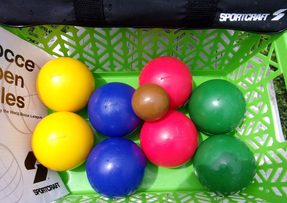 Jeu De Boccia Vintage Sportcraft - Complet Avec Sac De Transport Et Règles