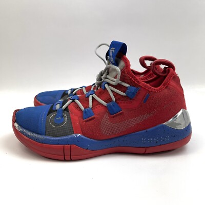 Nike ID Kobe Bryan Exodus Lace Up Red/Blue Silver Sneakers Shoes Men's Size 7