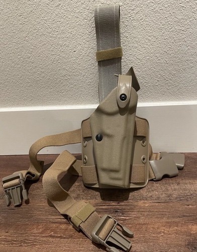 Safariland Beretta M9/92Fs Level 2 SLS Holster Drop Leg Coyote Right Hand