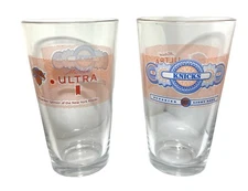 Michelob Ultra New York Knicks Basketball Pint Glass | Set of Two (2) - New & FS