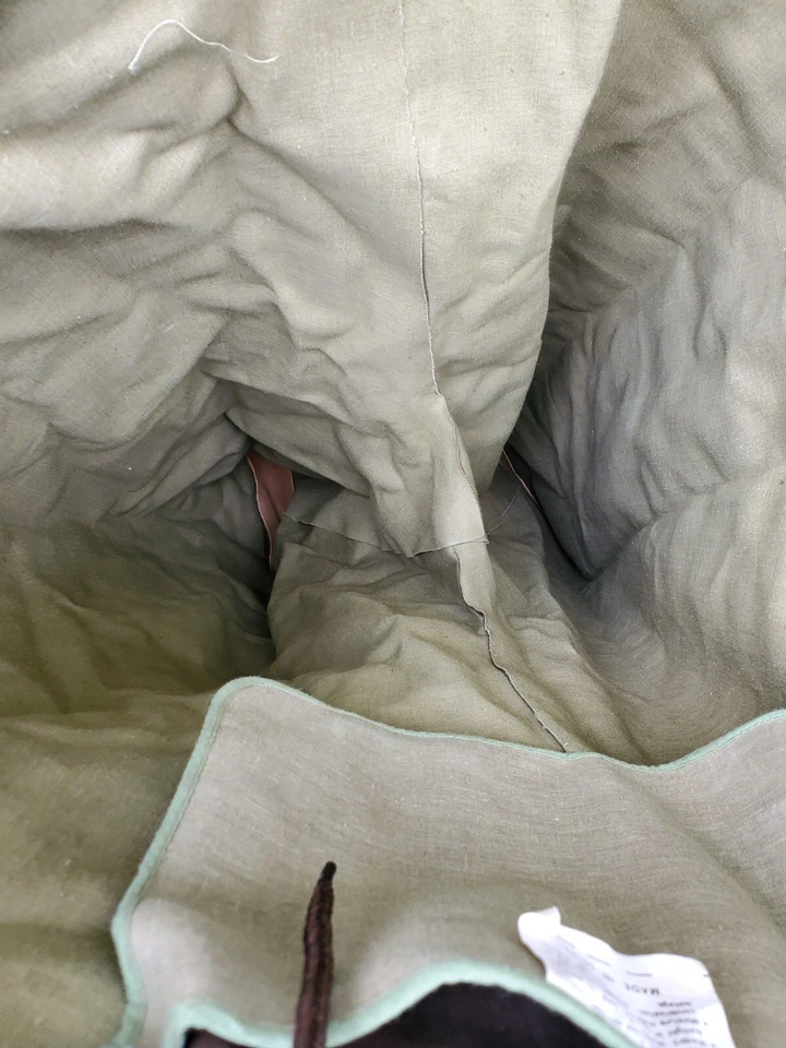 Cofre de goma vintage del Territorio del Noroeste vadeadores caña de acero marrón talla 12 en caja Foto 4 de 4