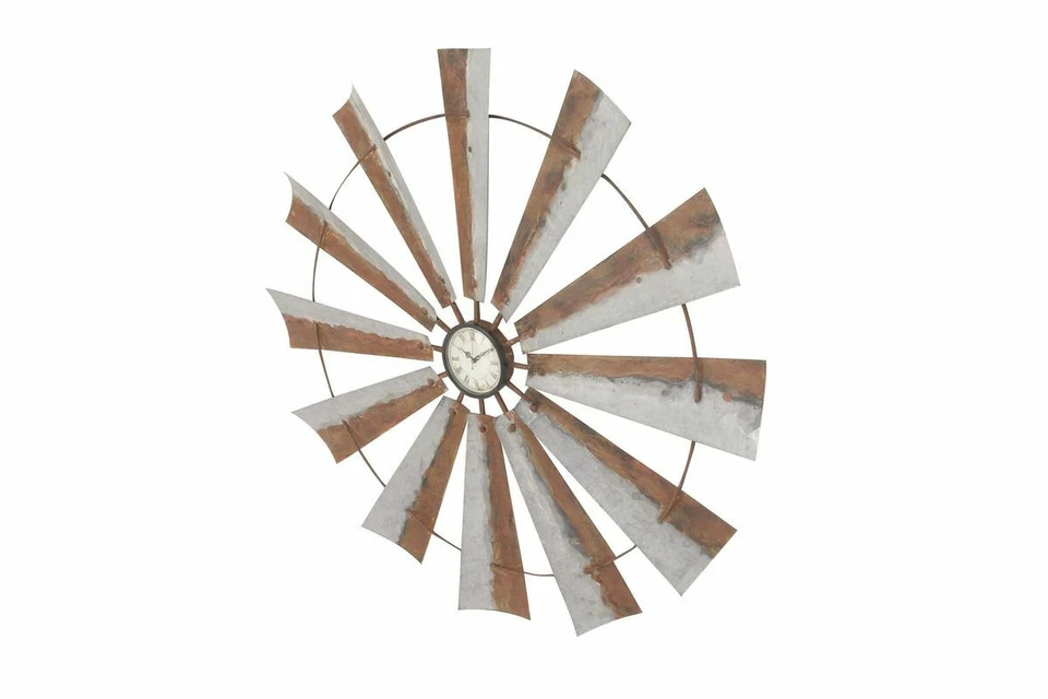 Reloj de pared estilo molino de viento Rustic Reflections 39" Foto 4 de 4