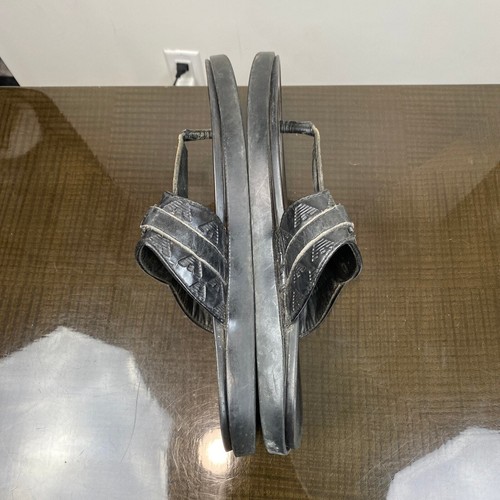 Sandalias de Tanga de Cuero Emporio Armani Raras Para Hombre 45 EE. UU. 12 - Imagen 8 de 11