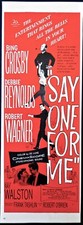 Say One for Me movie ad Debbie Reynolds Vtg 1959 Bing Crosby advertisement 