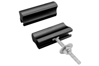 Peaha 6 Pack Matte Solid Black Adjustable Cabinet Knobs/Handles, Single Hole