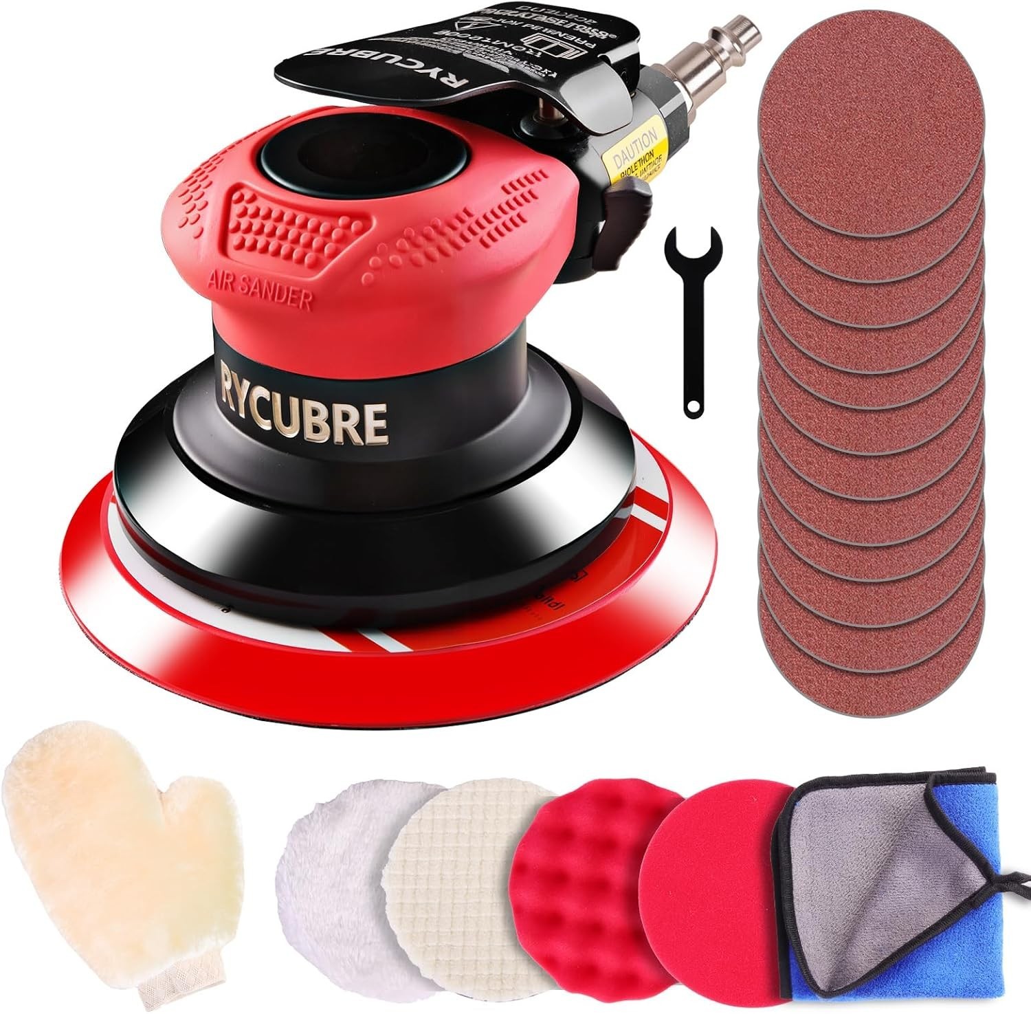 5 Inch Da Sander - Professional Air Sander, Pneumatic Orbita