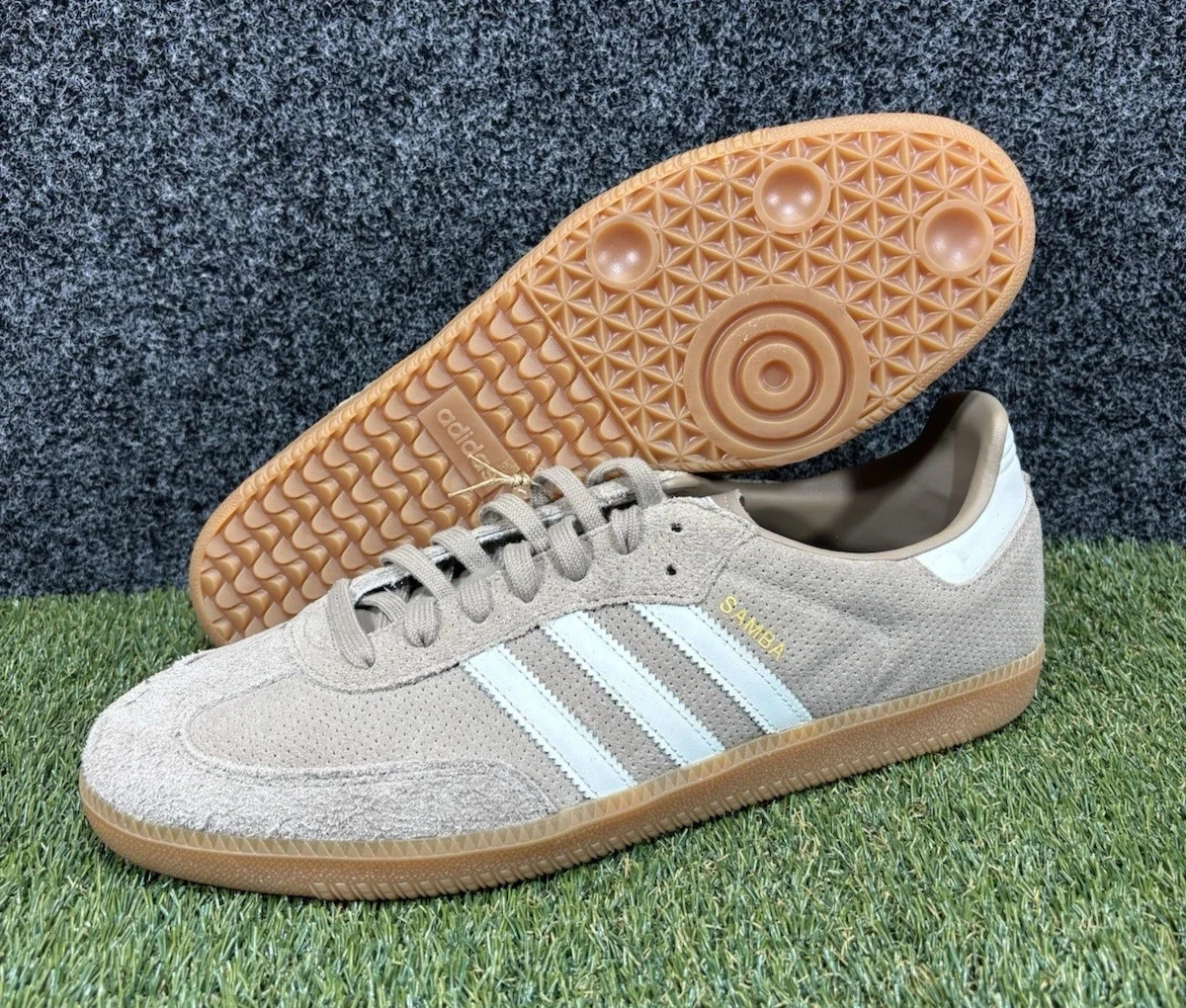 adidas gazelle silver green womens Adidas Samba OG – Chalky Brown Gum – xclusivesneaker main image 1