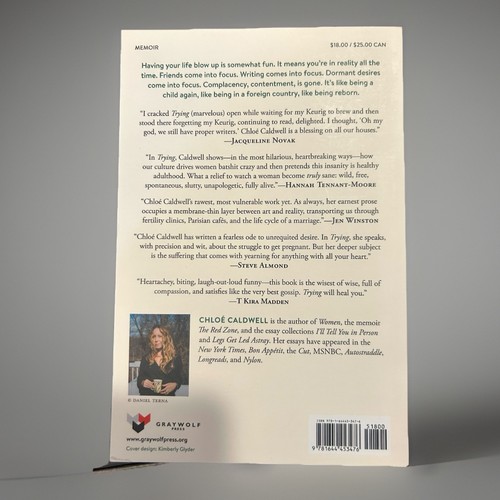 Trying : A Memoir by Chloe Caldwell (2025, Trade Paperback) - Picture 2 of 2