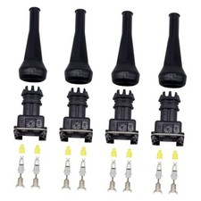 4 Sets Fuel Injector Connector EV1 Waterproof 2 Way Fuel Injector Wiring