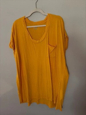 Aerie XXL Bright mustard color flowy tee