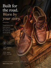 Clarks Leather Desert Boots – Brown Leather Chukka Boots
