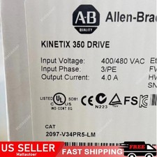 2097-V34PR5-LM /A Kinetix 350 Servo Driver Factory Sealed AB US Free Tax