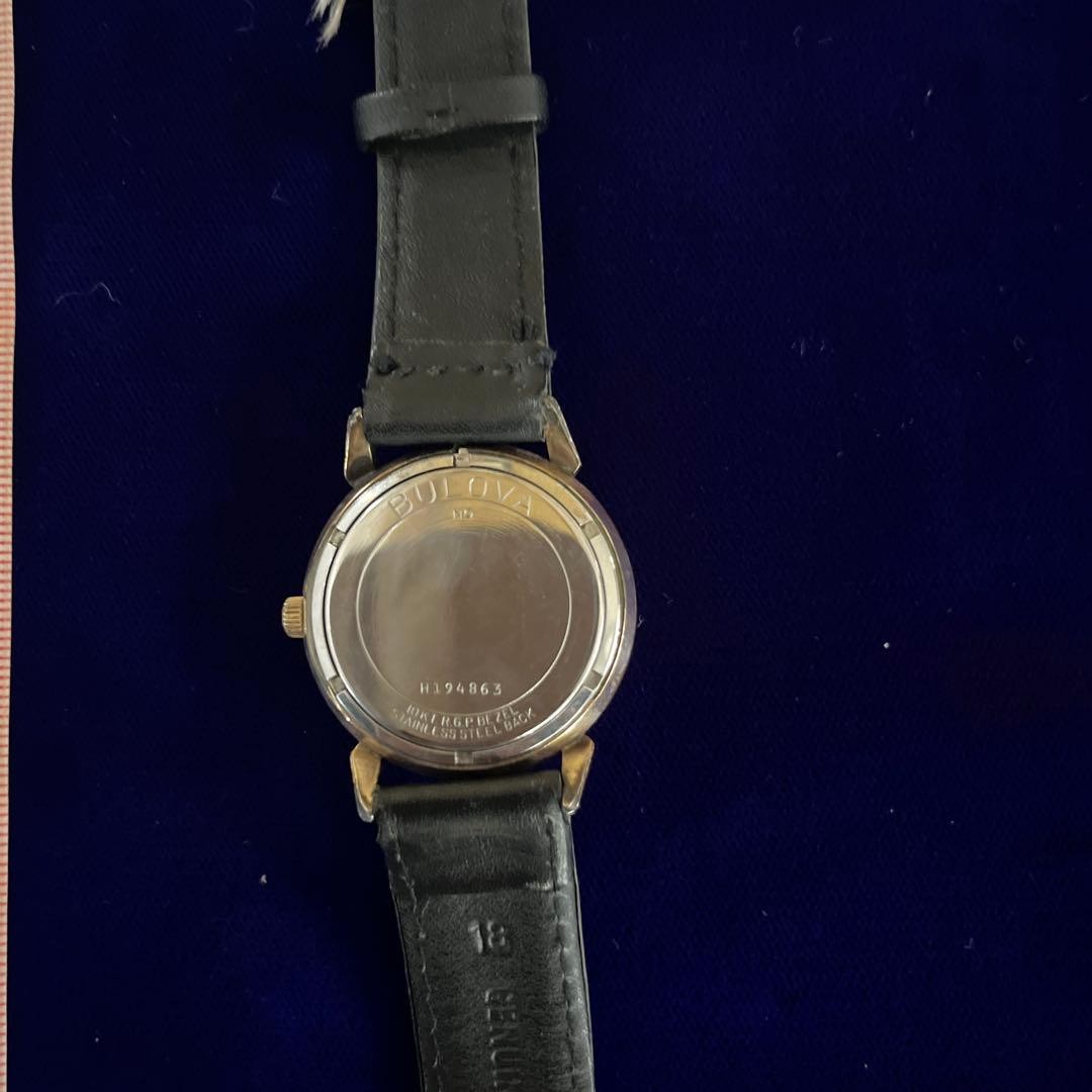 Bulova Vintage 1960s 10K Gold Filled Manual Wind Wristwatch with Date Used image 3