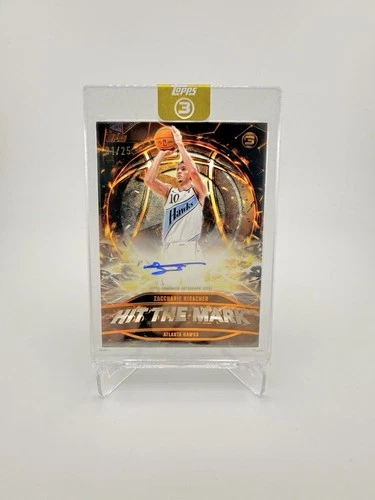 Zaccharie Risacher RC Auto 1/25 2025 Topps 3 Hit The Mark Hawks Rookie 🔥