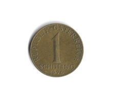 1976 Austria - 1 Schilling - 172 - Aluminum Bronze - 4.2g