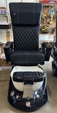 Preowned Pedicure Spa Chair Nail Salon Full Function Massage BLACK V29