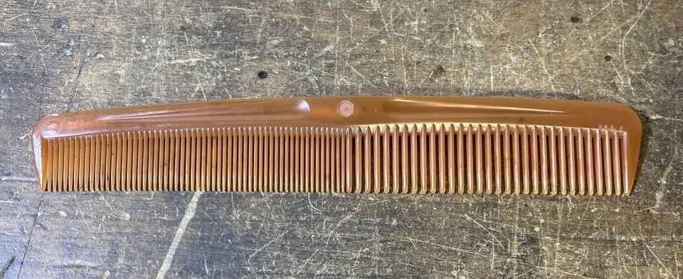 Goody USA Hair Comb 7.25" Orange Wide & Tight Teeth Tease Retro Vintage - Image 3 of 4