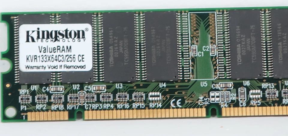 Kingston ValueRAM KVR133X64C3/256 CE 256MB SDRAM-Fast Shipping - Image 2 of 4