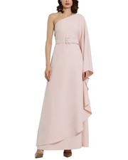 Mac Duggal Crepe Kaftan Dress Women's Pink 12
