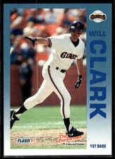 1992 Fleer 7 Eleven/Citgo The Performer Will Clark San Francisco Giants #22