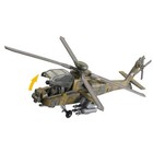 1:72 AH-64 Apache Helicopter Model Kit Military Toy Diecast ABS Building Blocks