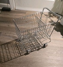 Shopping Cart Mini Display Chromed 12 Inches All Metal Made Taiwan
