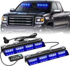 Emergency Vehicle Strobe Lights Blue 14 Inch With Digital Display Controller For Emergency Vehicle Strobe Lights Blue 14 Inch With Digital Display Controller For