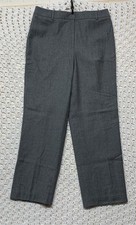 Vtg Talbots Dress Pants Womens Size 8 Wool Blend Gray Straight Leg W28 L27