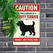Beware Of Schnauzer Funny Wall Art Decor 8x12 Aluminum Metal Tin Sign
