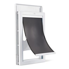 Amazon Basics Adjustable Plastic Dog and Cat Door, Large, 20.00    x 13.31    x 4.