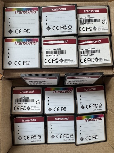Pack of 14! Transcend 4GB each Industrial CompactFlash CF180/CF220I Ultra Memory - Picture 3 of 4